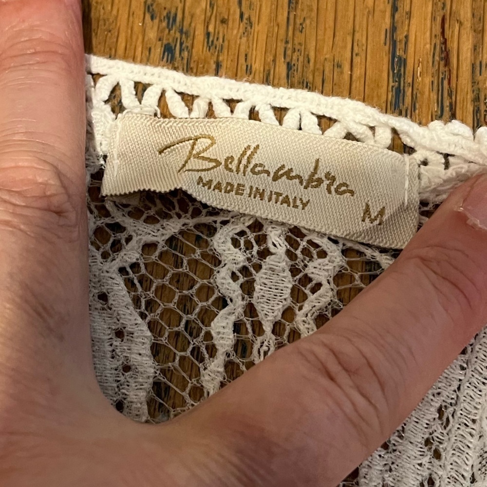 BELLAMBRA – M – Lace & Silk Sleeveless Top - Picture 3 of 8